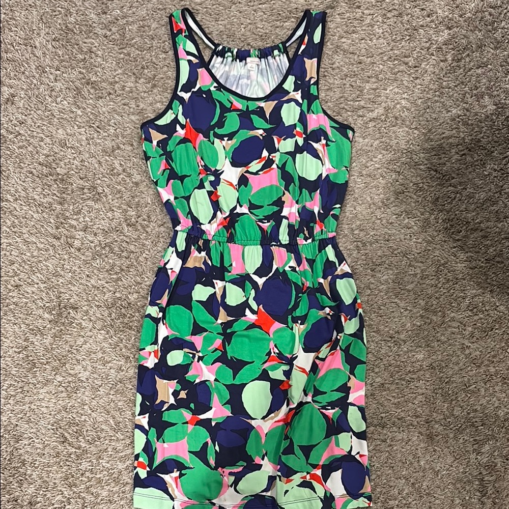 GAP Green and Blue Scoop Neck Sundress